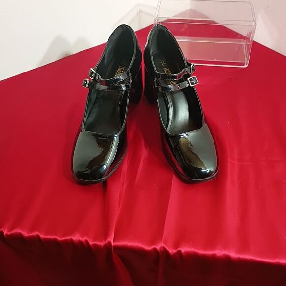 Dream Pairs Shiny Black Mary Jane Heels - Picture 8 of 8